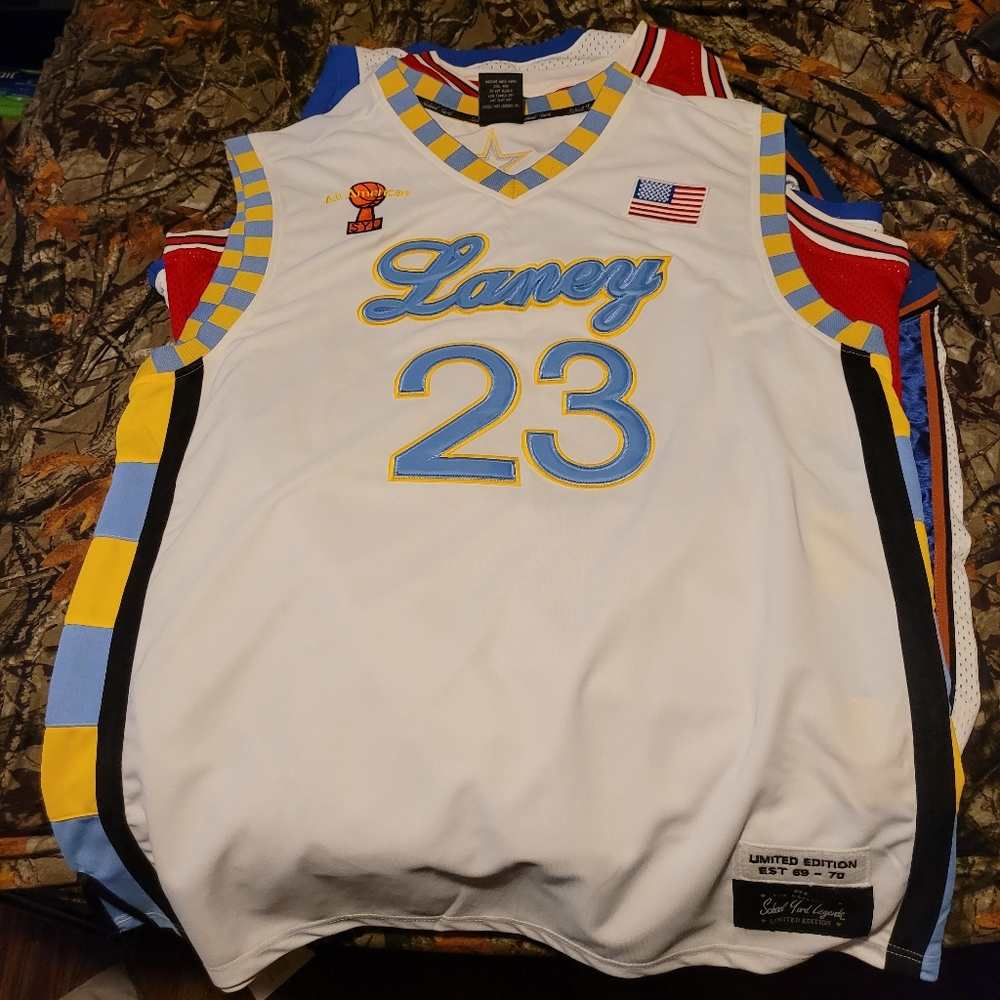 Michael jordan authentic laney jersey special edit